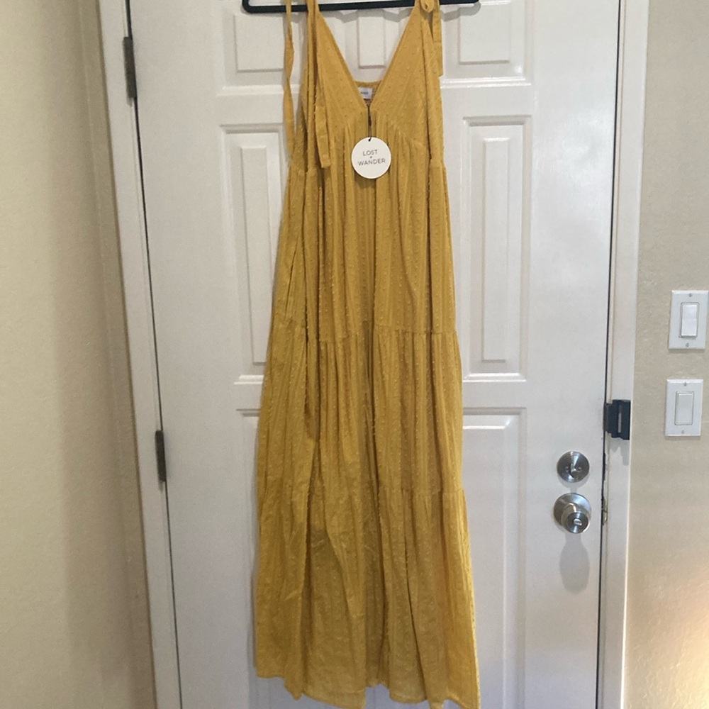 Lost + Wander Yellow Maxi Dress